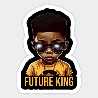 Future King, African American Boy Sticker